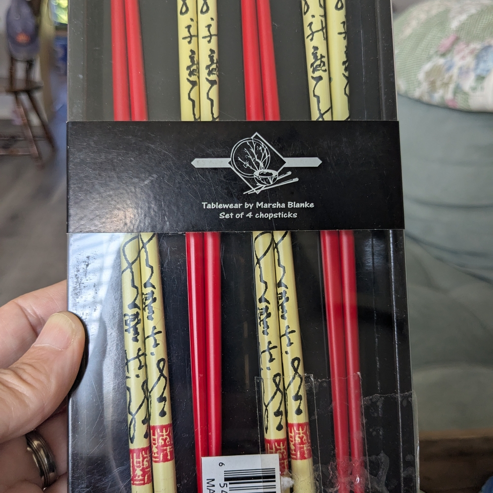 Tableware by Red and Cream Chopsticks Set